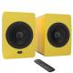 Wood TWS Bookshelf Bluetooth Speakers Portable True Wireless Speakers 200W RMS