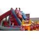 Exciting Car Race Inflatable Slide , Customised Inflatable PVC Tarpaulin Slide