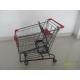 Durable Grocery Shopping cart trolley With welded low tray and 4x4inch swivel lfat casters