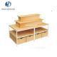 Light Duty Supermarket Racks Color Wood Modern Style Miniso Storage