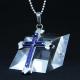 Fashion Top Trendy Stainless Steel Cross Necklace Pendant LPC256