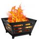 17 Portable Fire Pit Outdoor Collapsible Wood Burning Fire Pit for Camping Bonfire Backyard Garden Picnic Patio