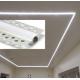 LED Plasterboard Profile Aluminum Alloy 6063 T5 Extrusion Housing For Ceiling Lighting