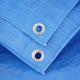 Heavy Weight PE Tarpaulin Fabric Tarp With Eyelets Blue Dust Resistant Boat Cover