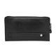 Black Genuine Leather Wallet Men Slim Long Purse WA29