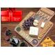 Antibacterial Bamboo Cheese Board With Knives Wood Charcuterie Platter & Meat Server