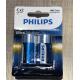 LR14E2B PHILIPS C Size Alkaline Battery For Keyboards MP3 Players