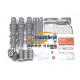 High Voltage Straight Cold Shrinkable Termination Kits NLS WLS Silicon Rubber