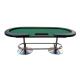 Luxury 8FT Poker Game Table Home Poker Table With Heavy Duty Steel Base Leg