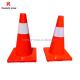 45cm PVC Orange Road Cones 0.9kg Reflective Red Safety Cones