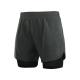 quick dry Wear Resistance Men'S Athletic Clothing Black Lined Running Shorts