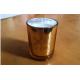 Decor & metal finish scented candle with vanilla  fragrance and  package of gift box
