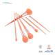 7 Piece Travel Makeup Brush Set Plastic Handle Nylon Hair Aluminum Ferrule