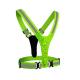 High Visibility Reflective LED Running Riding LED Warning Vest for Road Safety Green