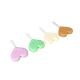 Food Grade Silicone Dental Chewies For Aligners Heart Shaped With Handle