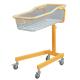 Clear Acrylic Pediatric Hospital Beds Baby Crib With four  nolisless Castors