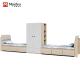 Support customization 2000 X 1200 X 960mm Apartment Furniture Student Bunk Bed School Dormitory With Desk Bed