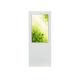 White 43 Outdoor Digital Signage Displays Waterproof LCD Standing Kiosk