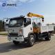 Sinotruk Howo Homan 6 Wheel 4x2 Dropside Cargo Truck With 3.2t Crane