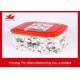 Metal Cookie And Biscuits Packaging Gift Tins Tinplate Material Type CMYK Printed