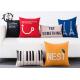 Sofa Cute Cartoon Simple Letter Pillows Cotton Linen Decorative Cushion Cover Pillowcase