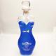 Partial Blue Coating Tequila Glass Bottle Solid Glass Stopper 750ml Tequila Bottle