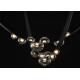 Restaurant Leather Lighting Modern Clearly Glass Shade large Chandelier For Bar