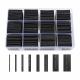 Plastic Black Heat Shrink Tubing For Wires 2:1 Ratio 650pcs Multipurpose