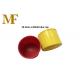 Yellow Scaffolding Tube Safety Caps 18g / Pcs Industrial Grade