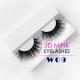 Black Color Dramatic Mink Lashes , 3D Effect Real Light Volume Lashes