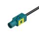 FAKRA Cable Connector Z-Code WaterBlue Color For Driver Assistance Systems