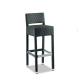 All Weather High Back W50cm H104cm Wicker Seat Bar Stools Easy To Clean