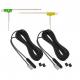 Universal Combination Antenna for Indoor Digital Car ISDB-T TV Yellow and Green Film