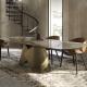 Luxury Modern Ceramic Marble Top Dining Table 2400mm Length  High End