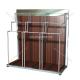 New style stainless fashion displays steel clothes shelf for retail store
