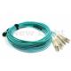 3 Meter MPO MTP Cable OM3 8 Strand Multimode Fiber Optic Cable For QSFP / SR Module