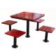 Community Park Rest Area Stainless Steel Wooden Chess Table And Bench