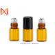 Elegant Glass Roll On Bottles  Smooth Pure Natural Amber Practical  With Screw Cap
