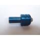 Anodized Blue and Silver Aluminum CNC Parts for Bolt and Nut Manufacturing