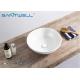 400 * 400 * 155 Mm Art Wash Basin Above Counter Mountings With White Color