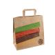 Kraft Handle Paper Bags for Burger French Fries Chicken Takeout