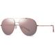 Women Non Polarized Sunglasses Metal Frame Pink Mirror Color Lens Classical Pilot
