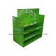 Green UV coating Cardboard Pallet Display racks floor standing for advertising