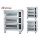 Commercial Industrial Three Layer Six Trays Deck Oven With Long Glass Electric 380v
