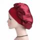 Silk Adjustable Breathable Head Wraps / Solid Women'S Night Hair Bonnets