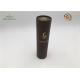 Gold Foil Printed Cardboard Cylinder Packaging / Paper Tube Packaging For Coffee