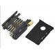 2.54mm Pitch Memory Card Socket LCP PA9T 6 Pin Sim Card Connector 91228 Series