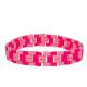 Red Painted Tila Beads Handmade Beads Bracelet Adjustable For Woman