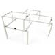 4 seater partition 50mm tubular metal table frame ,#210