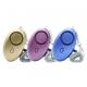 110mA  6V Personal Keychain Alarm Custom Safe Sound Three Pieces Per Pack Gold Purple Blue